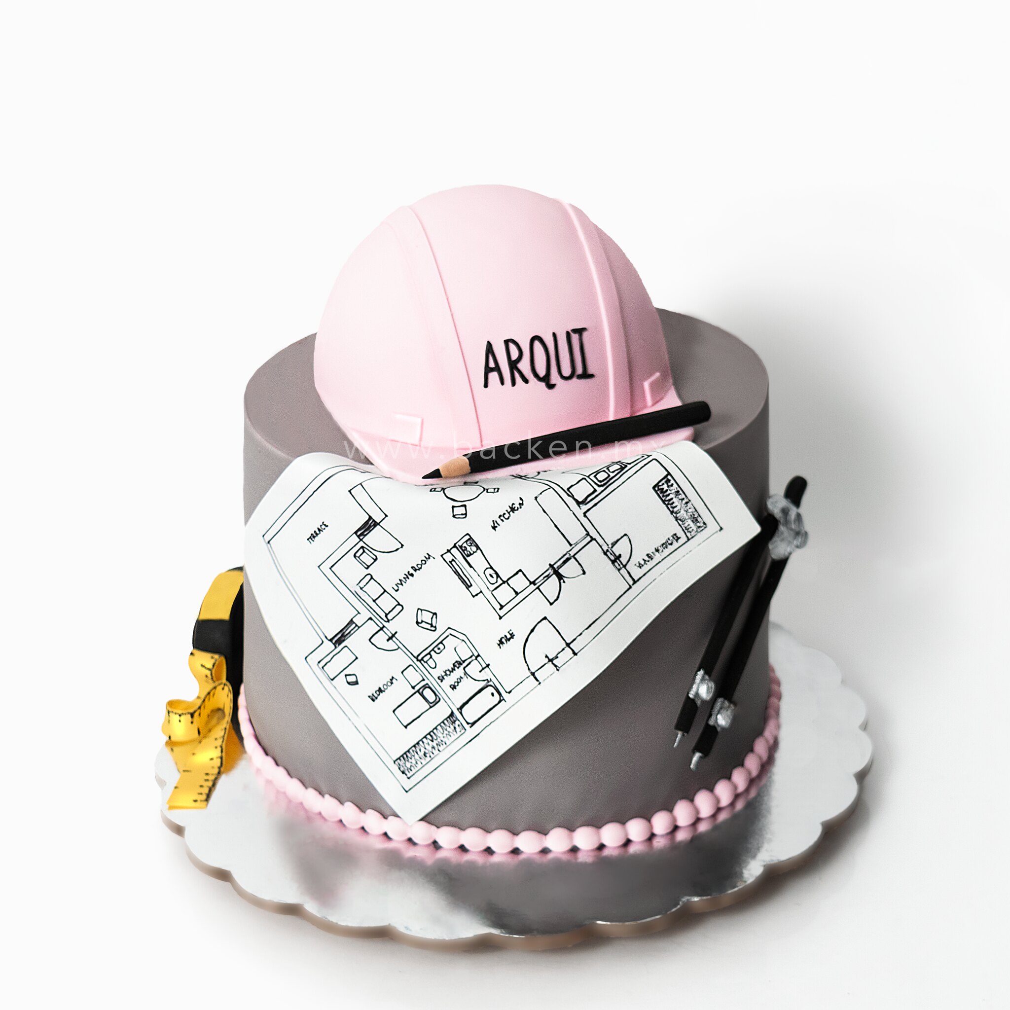 Celebra con Pastel Personalizado para Mujer Arquitecto