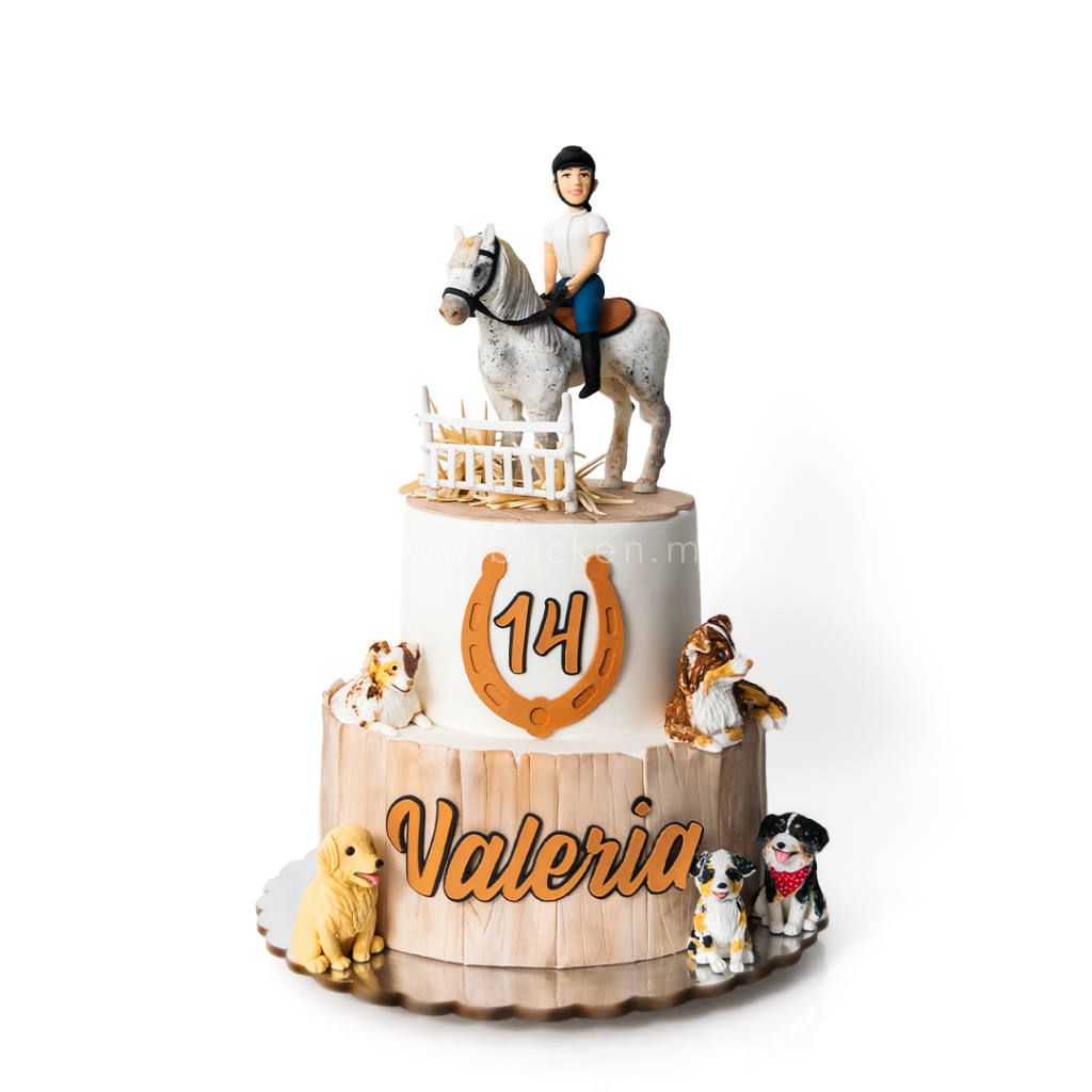 Celebra con Pastel Personalizado de Caballo con Jinete en Guadalajara
